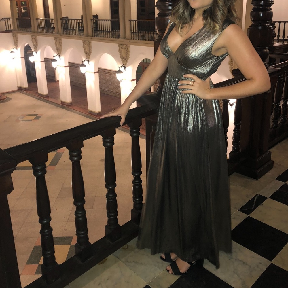 Metalic Gold Maxi Dress